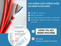 Cáp điện chống cháy chống nhiễu 2 lõi 2.5mm2 phân phối Đà Nẵng, Gia Lai, Hà Nội