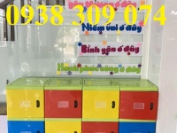 Tủ nhựa đựng cặp balo mầm non , tủ cặp nhựa mầm non AD