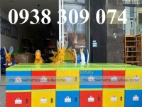 Tủ nhựa đựng cặp balo mầm non , tủ cặp nhựa mầm non AD