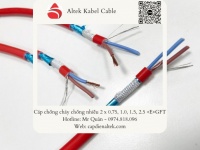 Cáp chống cháy chống nhiễu FR 2x1.5