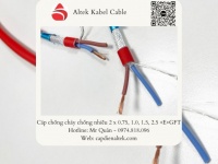 Cáp chống cháy chống nhiễu FR 2x1.5