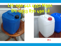Can nhựa 25 lít đựng hợp chất hóa học, can nhựa 25 lít vuông đựng nông dược 
