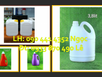 Can nhựa 500ml đựng nước lau sàn, can 1 lít màu xanh lá đựng nước rửa chén 