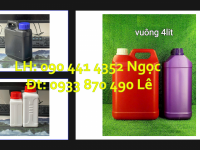 Can nhựa 500ml đựng nước lau sàn, can 1 lít màu xanh lá đựng nước rửa chén 