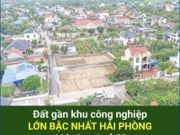 HOT ĐẤT ĐẸP- GIÁ TỐT BÁN NHANH Đất Nền Khu Công Nghiệp Tràng Duệ 3 chỉ hơn 1,2 Tỷ/lô Sổ đỏ trọn đời