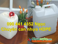 SX can nhựa 25 lít đựng kiềm, can nhựa 20 lít trắng, can nhựa 25 lít hóa chất vuông xanh 