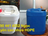 SX can nhựa 25 lít đựng kiềm, can nhựa 20 lít trắng, can nhựa 25 lít hóa chất vuông xanh 