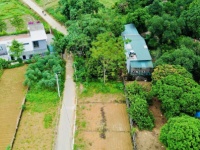 Lô đất 120.1m2 full thổ tại Đồng Trạng, Hòa Lạc mặt tiền 9,25m. Đường thông ôtô tránh. Chỉ 33tr/m2