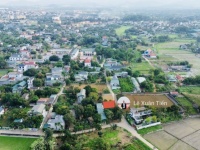 Lô đất 120.1m2 full thổ tại Đồng Trạng, Hòa Lạc mặt tiền 9,25m. Đường thông ôtô tránh. Chỉ 33tr/m2