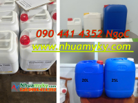 Bán can nhựa chứa 25 lít thành phần hóa học, can nhựa 20 lít đựng cồn công nghiệp 