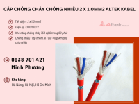Cáp chống cháy chống nhiễu Altek Kabel 2x1.0mm2 phân phối Đà Nẵng, Khánh Hòa