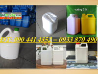 Cung cấp can nhựa 500ml giá tận xưởng Long An, can nhựa 1 lít đựng thuốc trừ sâu 