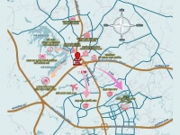 Lô đất 120.1m2 full thổ tại Đồng Trạng, Hòa Lạc mặt tiền 9,25m. Đường thông ôtô tránh. Chỉ