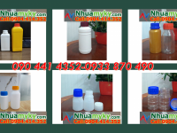 Chai đựng hóa chất 1 lít cực dày, chai nhựa 0.5 lít đựng hóa chất ngành cơ khí