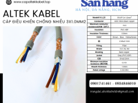 Cáp điều khiển Sh-500 3x1.0 chống nhiễu Altek Kabel sẵn Đà Nẵng, Hà Nội, Sài Gòn