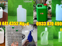 Can nhựa 0.5 lít đựng dầu, can 1 lít đựng dung dịch tẩy rửa tiện lợi 