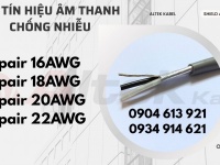 Cáp tín hiệu chống nhiễu 16AWG/18AWG/20AWG/22AWG Altek Kabel 