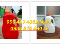 Can nhựa 5 lít đựng nước giặt công nghiệp, can nhựa 2 lít đựng nước xả vải