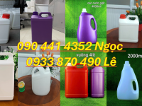 Can nhựa 5 lít đựng nước giặt công nghiệp, can nhựa 2 lít đựng nước xả vải