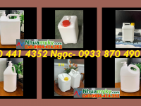 Can 5 lít trắng đựng nước dừa thốt nốt, can nhựa 2 lít trắng đựng rượu