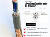 Cáp điều khiển Altek Kabel 6x0.75 chống nhiễu sẵn Hà Nội, Hưng Yên, Bắc Ninh