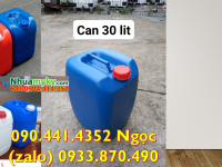 CAN 30 LÍT ĐỰNG NƯỚC SẠCH, CAN VUÔNG 25 LÍT, CAN 20 LÍT MÀU NỔI, CAN 10 LÍT ĐỰNG MỰC IN CHỐNG UV