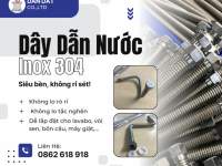 DÂY DẪN NƯỚC NÓNG INOX | ỐNG MỀM DẪN NƯỚC INOX 304 