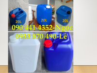 CÓ SX CAN NHỰA 20 LÍT ĐỰNG HÓA CHẤT NGÀNH Y TẾ, MỸ PHẨM, THỰC PHẨM ĐẢM BẢO VỆ SINH, GIÁ HỢP LÝ 