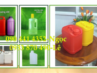 CAN NHỰA 2 LÍT ĐỰNG HÓA CHẤT CHỐNG THẤM, CAN 5 LÍT VUÔNG DÀY CHỐNG ĂN MÒN