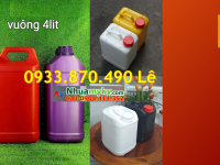 Can nhựa 3.8 lít đựng dung dịch lau kính, can nhựa 3.6 lít đựng hóa chất ngành nông nghiệp 