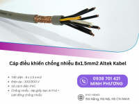 Cáp điều khiển chống nhiễu 8x1.5mm² Altek Kabel – Giải pháp truyền tín hiệu ổn định