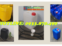 Can 20 lít nhựa công nghiệp, can nhựa 25 lít đựng hóa chất, can nhựa 30 lít vuông 