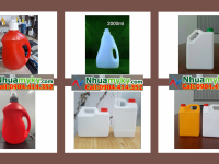 SX can nhựa 1 lít đựng chất làm sạch kính, can nhựa 2 lít đựng dung dịch vệ sinh xe