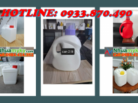 Can nhựa 500ml đựng caramel, can nhựa 1 lít đựng nước đường, can nhựa 2 lít đựng dầu dừa 