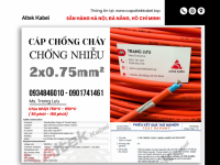 Cáp chống cháy chống nhiễu 2x0.75 Altek Kabel sẵn Đà Nẵng, Bình Định, Phú Yên
