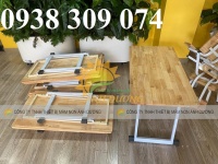 Bàn ghế nhựa mầm non, bàn ghế gỗ gấp gọn cho bé mầm non
