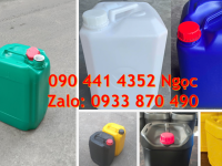 SX can nhựa vuông 25 lít, can 20 lít đựng sút, can 10 lít đựng chất tẩy làm sạch nước 