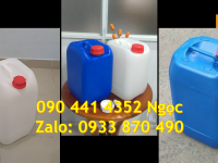 SX can nhựa vuông 25 lít, can 20 lít đựng sút, can 10 lít đựng chất tẩy làm sạch nước 