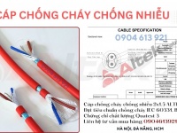 Cáp chống cháy chống nhiễu 2x0.75/2x1.0/2x1.5/2x2.5 Altek Kabel 