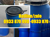 Bán thùng phuy nhựa 60 lít, thùng phuy 120 lít đựng thuốc nhuộm, vỏ thùng phuy nhựa 220 lít nắp hở 