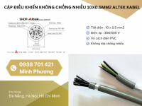 Cáp điều khiển không lưới chống nhiễu 10x0.5mm2 – Giải pháp tiết kiệm cho hệ thống tín hiệu