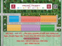 ĐẤT ĐẸP – GIÁ TỐT – CẦN BÁN NHANH LÔ ĐẤT ĐẸP TẠI  Xã Minh Sơn, Thanh Hóa