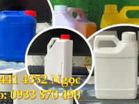 Can nhựa 1 lít đựng nhớt, can nhựa 2 lít đựng chất làm mát động cơ 