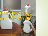 Can nhựa 1 lít đựng nhớt, can nhựa 2 lít đựng chất làm mát động cơ 