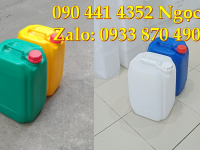 Can nhựa 20 lít trắng trong, can nhựa 25 lít xanh, thùng 10 lít vuông