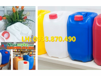 Can nhựa 20 lít tròn, can 25 lít đựng mẫu thí nghiệm, can nhựa 30 lít màu đỏ