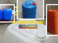 Can nhựa 20 lít tròn, can 25 lít đựng mẫu thí nghiệm, can nhựa 30 lít màu đỏ