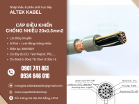 Cáp điều khiển chống nhiễu 20x0.5 Altek Kabel sẵn Hà Nội, Hưng Yên, Bắc Giang