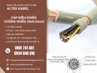 Cáp điều khiển chống nhiễu 20x0.5 Altek Kabel sẵn Hà Nội, Hưng Yên, Bắc Giang