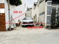 LÔ ĐẤT ĐẸP VUÔNG VỨC - HẺM Ô TÔ THÔNG LÊ THỊ RIÊNG THỚI AN QUẬN 12  - GIÁP GÒ VẤP – 4 TỶ 750.